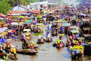 Can Tho - Marché flottant de Cai Rang - Forêt de cajeputiers de Tra Su