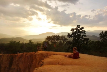 Visite de Pai , paysages et coucher de soleil