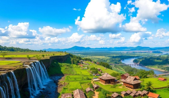 Itinéraire 4 jours autour de Pakse : Cascades, Temples et Îles Mystérieuses