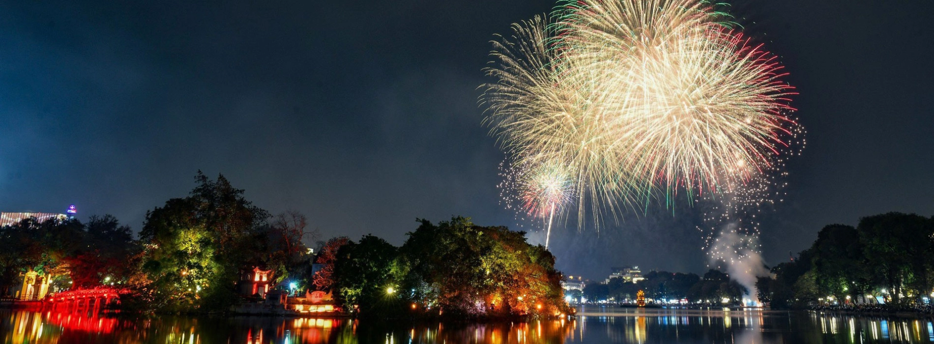 Lieu du feu d'artifice du Nouvel An 2025 à Hanoï